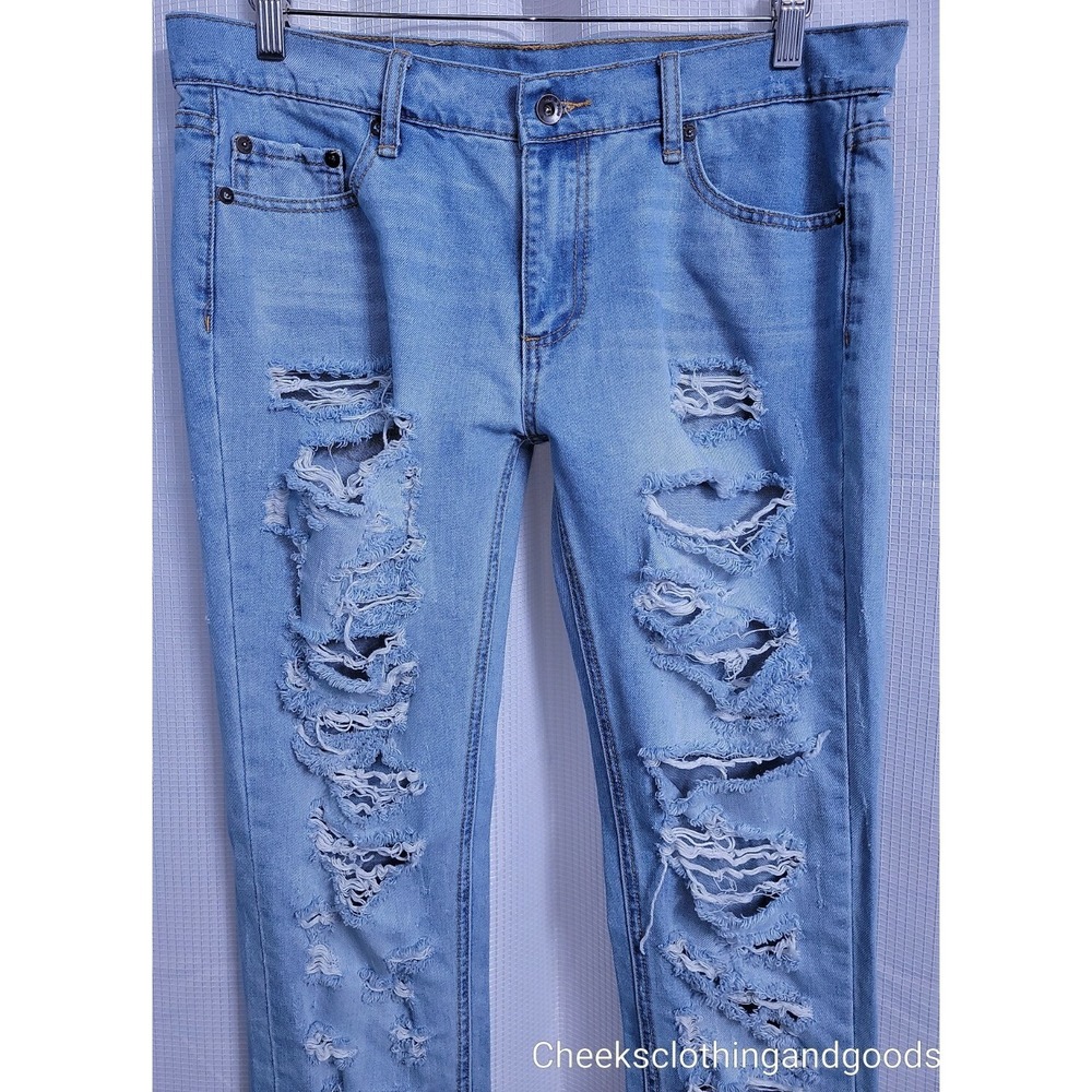 Rag & Bone Boyfriend The Dre Thrasher Distressed Light Wash Jeans Womens size 28 - Picture 4 of 8